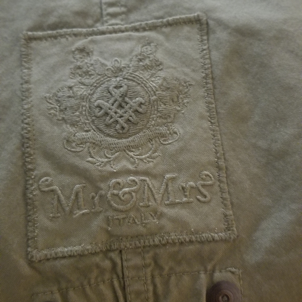 Mr & mrs mens italian parks mens med (fits mens large) army color green